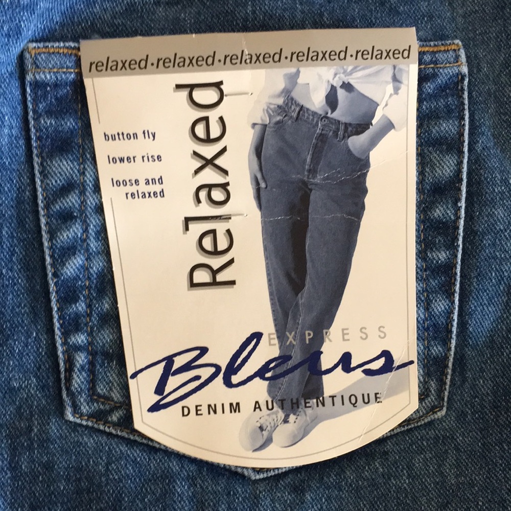 NWT Express Bleus Relaxed Denim 100% Cotton